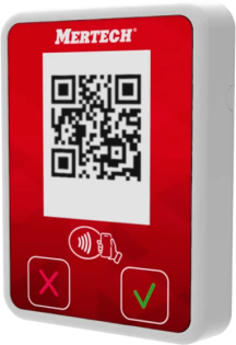 фото Терминал оплаты СБП Mertech Mini с NFC белый/красный (2137)
