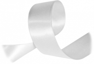 фото Сатиновая лента с тканым краем 100мм х 100 м, белая
