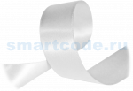 Сатиновая лента с тканым краем 40мм х 200 м, белая